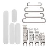 SET 3 PEZZI TASTI VOLUME + TASTI POWER E TASTO VIBRAZIONE PER APPLE IPHONE 16 6.1 / IPHONE 16 PLUS 6.7 BIANCO