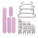 SET 3 PEZZI TASTI VOLUME + TASTI POWER E TASTO VIBRAZIONE PER APPLE IPHONE 16 6.1 / IPHONE 16 PLUS 6.7 ROSA