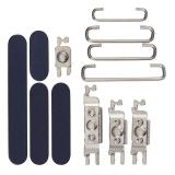 SET 3 PEZZI TASTI VOLUME + TASTI POWER E TASTO VIBRAZIONE PER APPLE IPHONE 17 PRO 6.3 / IPHONE 17 PRO MAX 6.9 BLU