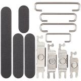 SET 3 PEZZI TASTI VOLUME + TASTI POWER E TASTO VIBRAZIONE PER APPLE IPHONE 17 6.3 NERO