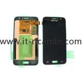 TOUCHSCREEN + DISPLAY LCD DISPLAY COMPLETO SENZA FRAME PER SAMSUNG GALAXY J1 2016 J120F NERO ORIGINALE
