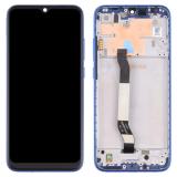 DISPLAY LCD + TOUCHSCREEN DISPLAY COMPLETO + FRAME PER XIAOMI REDMI NOTE 8 (M1908C3JH M1908C3JG M1908C3JI) / REDMI NOTE 8 2021 (M1908C3JGG) BLU ORIGINALE (SERVICE PACK)