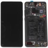 DISPLAY LCD + TOUCHSCREEN DISPLAY COMPLETO + FRAME PER HUAWEI MATE 20 HMA-L09 HMA-L29 NERO ORIGINALE