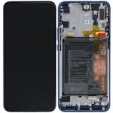 TOUCHSCREEN + DISPLAY LCD DISPLAY COMPLETO + FRAME PER HUAWEI P SMART Z STK-LX1 BLU ORIGINALE NEW