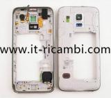 COVER CENTRALE B CON AUDIO JACK POWER VOLUME EAS PEAKER BUZZER FLEX PER SAMSUNG GALAXY S5MINI S5 MINI G800F