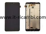 DISPLAY LCD + TOUCHSCREEN DISPLAY COMPLETO + FRAME PER MICROSOFT 640XL LUMIA 640 XL N640XL NERO