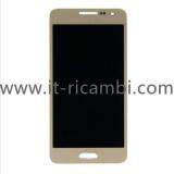 DISPLAY LCD + TOUCHSCREEN DISPLAY COMPLETO SENZA FRAME PER SAMSUNG GALAXY A3 A300F ORO