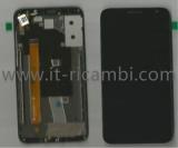 DISPLAY LCD + TOUCHSCREEN DISPLAY COMPLETO + FRAME PER ALCATEL IDOL 2S OT-6050 NERO