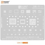 AMAOE STAMPO METALLICO DEGLI IC PER SAM-15 SAMSUNG GALAXY S21 5G G991B / S21+ 5G G996B G996U / S21 ULTRA 5G G998B G998U / Z FLIP 3 5G F711B / Z FOLD 3 5G F926B