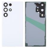 COVER POSTERIORE PER SAMSUNG GALAXY S23 ULTRA 5G S918B BIANCO / CREMA