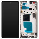 DISPLAY LCD + TOUCHSCREEN DISPLAY COMPLETO + FRAME PER MOTOROLA MOTO EDGE 30 PRO (XT2201-1) NERO ORIGINALE (SERVICE PACK 5D68C20285)