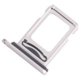 SIM TRAY PER APPLE IPHONE 15 PRO 6.1 (A2848 A3101 A3102) / IPHONE 15 PRO MAX 6.7 (A2849 A3105 A3106) BIANCO