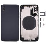 COVER POSTERIORE PER APPLE IPHONE X 5.8 NERO MATERIALE ORIGINALE