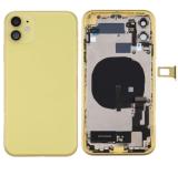 COVER POSTERIORE CON RICAMBI PER APPLE IPHONE 11 6.1 GIALLO MATERIALE ORIGINALE