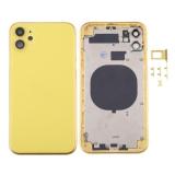 COVER POSTERIORE PER APPLE IPHONE 11 6.1 GIALLO MATERIALE ORIGINALE