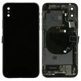 COVER POSTERIORE CON RICAMBI PER APPLE IPHONE X 5.8 NERO MATERIALE ORIGINALE