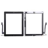 TOUCH E VETRO PER APPLE IPAD 4 A1458 A1459 A1460 NERO ORIGINALE