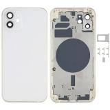 COVER POSTERIORE PER APPLE IPHONE 12 6.1 BIANCO