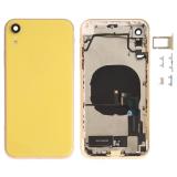 COVER POSTERIORE CON RICAMBI PER APPLE IPHONE XR 6.1 GIALLO MATERIALE ORIGINALE