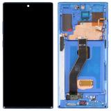 TOUCHSCREEN + DISPLAY LCD DISPLAY COMPLETO + FRAME PER SAMSUNG GALAXY NOTE 10 PLUS N975F BLUE ORIGINALE (SERVICE PACK)