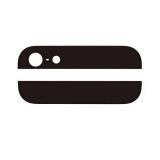 COVER SUPERIORE + COVER INFERIORE + SET 4 PEZZI PER IPHONE 5G NERO