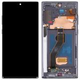 TOUCHSCREEN + DISPLAY LCD DISPLAY COMPLETO + FRAME PER SAMSUNG GALAXY NOTE 10 PLUS N975F NERO ORIGINALE (SERVICE PACK)