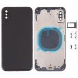 COVER POSTERIORE PER APPLE IPHONE XS 5.8 NERO MATERIALE ORIGINALE