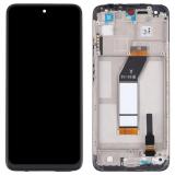 DISPLAY LCD + TOUCHSCREEN DISPLAY COMPLETO + FRAME PER XIAOMI REDMI 10 2022 (21121119SG) NERO ORIGINALE (SERVICE PACK)