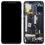 DISPLAY LCD + TOUCHSCREEN DISPLAY COMPLETO + FRAME PER XIAOMI MI 8 PRO NERO (SCHERMO IMPRONTE)