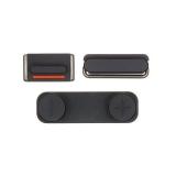 TASTO SET 3 (VOLUME VIBRATE POWER) PER APPLE IPHONE 5G NERO