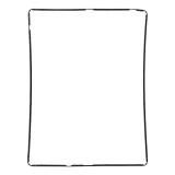SOSTITUZIONE DELLA STAFFA DELLA CORNICE ANTERIORE LCD PER APPLE IPAD 2 / IPAD 3 / IPAD 4 NERO