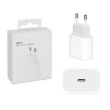 ALIMENTATORE USB‑C DA 20W A2347 CON CONFEZIONE PER APPLE IPHONE 8 / X / XS / 11 / 12 / 13 / 14 / 15 / 16 SERIES / IPAD AIR ETC  (MATERIALE ORIGINALE)