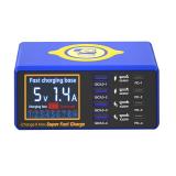 MECHANIC ICHARGE 8 MAX INTERFACCE USB CARICATORE RAPIDO WIRELESS CON LCD (USB 4 PD PC3.0 15W)