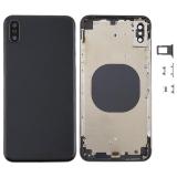 COVER POSTERIORE PER APPLE IPHONE XS MAX 6.5 NERO MATERIALE ORIGINALE