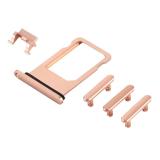 SET 4 PEZZI PORTA-SIM + TASTI VOLUME + TASTI POWER E TASTO VIBRAZIONE PER APPLE IPHONE 8G / SE 2020 / SE 2022 4.7 ORO