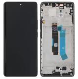 TOUCHSCREEN + DISPLAY AMOLED DISPLAY COMPLETO + FRAME PER XIAOMI REDMI NOTE 14 PRO 4G (24117RN76G 24117RN76O) NERO ORIGINALE (SERVICE PACK)