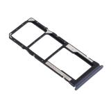 DUAL SIM TRAY PER XIAOMI REDMI NOTE 9T / REDMI NOTE 9 5G NERO