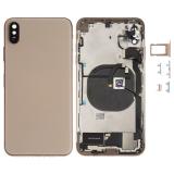 COVER POSTERIORE CON RICAMBI PER APPLE IPHONE XS MAX 6.5 ORO MATERIALE ORIGINALE