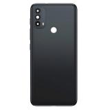 COVER POSTERIORE PER MOTOROLA MOTO E30 (XT2158-6 XT2159-2) NERO / GRIGIO