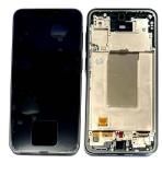 TOUCHSCREEN + DISPLAY AMOLED DISPLAY COMPLETO + FRAME PER SAMSUNG GALAXY A37 5G A376B VERDE ORIGINALE (SERVICE PACK)