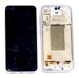 TOUCHSCREEN + DISPLAY AMOLED DISPLAY COMPLETO + FRAME PER SAMSUNG GALAXY A37 5G A376B VIOLA ORIGINALE (SERVICE PACK)