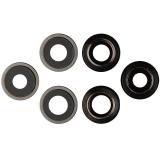 SET 3 PEZZI VETRO E SUPPORTO CAMERA PER APPLE IPHONE 12 PRO MAX 6.7 NERO