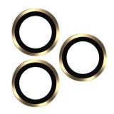 SET 3 PEZZI VETRO E SUPPORTO CAMERA PER APPLE IPHONE 13 PRO 6.1 / IPHONE 13 PRO MAX 6.7 ORO