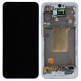 TOUCHSCREEN + DISPLAY AMOLED DISPLAY COMPLETO + FRAME PER SAMSUNG GALAXY A55 5G A556B BLU GHIACCIO ORIGINALE (SERVICE PACK)