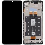 TOUCHSCREEN + DISPLAY LCD DISPLAY COMPLETO + FRAME PER SAMSUNG GALAXY A07 5G A076B NERO ORIGINALE (SERVICE PACK)
