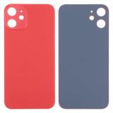 COVER POSTERIORE DI VETRO (BIG HOLE) PER APPLE IPHONE 12 6.1 ROSSO