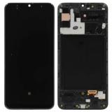 DISPLAY LCD + TOUCHSCREEN DISPLAY COMPLETO + FRAME PER SAMSUNG GALAXY A30S A307F NERO ORIGINALE NEW