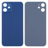 COVER POSTERIORE DI VETRO (BIG HOLE) PER APPLE IPHONE 12 6.1 BLU