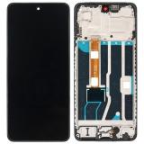 DISPLAY LCD + TOUCHSCREEN DISPLAY COMPLETO + FRAME PER OPPO A5 4G (CPH2727) NERO ORIGINALE