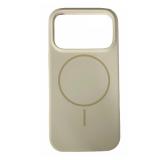 CUSTODIA CELLULARE DI SILICONE LIQUIDO + MAGNETICO PER APPLE IPHONE 17 PRO MAX BIANCO